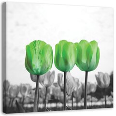 Glezniecība uz audekla, Zaļās tulpes pļavā цена и информация | Картины | 220.lv