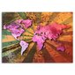 Glezniecība uz audekla, Rozā vintage pasaules karte cena un informācija | Gleznas | 220.lv