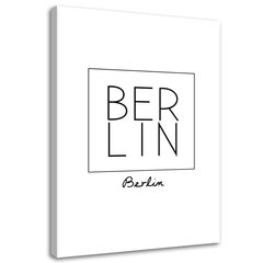Glezniecība uz audekla, Iespiests uzraksts Berlīne цена и информация | Картины | 220.lv