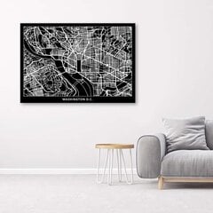 Glezniecība uz audekla, Vašingtona - Pilsētas karte цена и информация | Картины | 220.lv