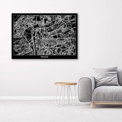 Glezniecība uz audekla, Prāga - pilsētas karte цена и информация | Картины | 220.lv