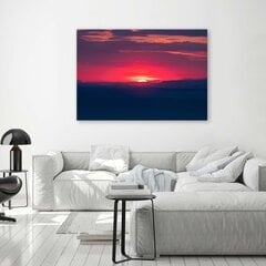 Glezniecība uz audekla, Rozā saulriets цена и информация | Картины | 220.lv