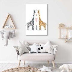Glezniecība uz audekla, Krāsainas žirafes цена и информация | Картины | 220.lv