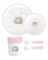 Набор детской посуды KikkaBoo Savanna, розовый цвет, 6+ месяцев цена и информация | Детская посуда, контейнеры для молока и еды | 220.lv