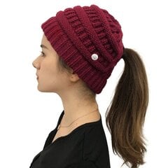 Cepure meitenēm HD-56866, sarkana cena un informācija | Cepures, cimdi, šalles meitenēm | 220.lv