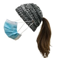 Cepure meitenēm HD-56869, melna цена и информация | Шапки, перчатки, шарфы для девочек | 220.lv