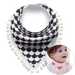 Šalle bērniem HD-57130, balta цена и информация | Шапки, перчатки, шарфы для мальчиков | 220.lv
