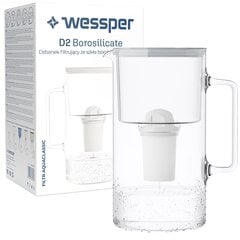 "Wessper AquaClassic D2" 3,3l Borsilikāta stikla krūze pelēks цена и информация | Фильтры для воды | 220.lv