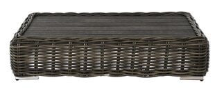 Galds MAJE GREY 127X74X30 cm ECO-RATTAN Pelēks 10 mm, polikoks pelēks cena un informācija | Dārza galdi | 220.lv