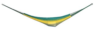 LAYING HAMMOCK ALICANTE 200X100CM BLUE GREEN YELLOW цена и информация | Гамаки | 220.lv