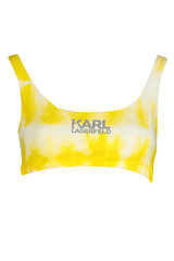 Peldkostīma augšdaļa sievietēm Karl Lagerfeld Beachwear KL22WTP18, dzeltena cena un informācija | Peldkostīmi | 220.lv