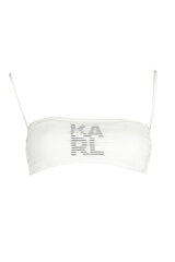 Peldkostīma augšdaļa sievietēm Karl Lagerfeld Beachwear KL22WTP17, balta цена и информация | Купальники | 220.lv