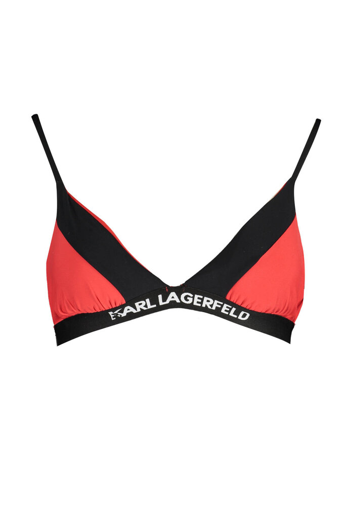 Peldkostīma augšdaļa sievietēm Karl Lagerfeld Beachwear KL22WTP09, sarkana цена и информация | Peldkostīmi | 220.lv