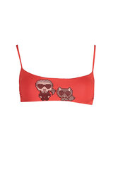 Peldkostīma augšdaļa sievietēm Karl Lagerfeld Beachwear KL22WTP04, sarkana cena un informācija | Peldkostīmi | 220.lv