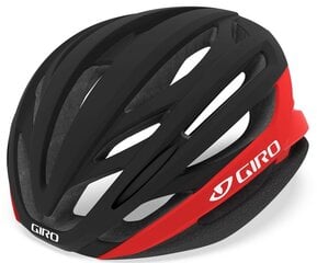 Велосипедный шлем Giro Syntax, черный/красный цена и информация | Шлемы | 220.lv