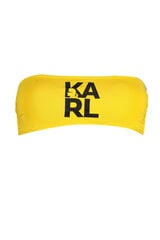 Peldkostīma augšdaļa sievietēm Karl Lagerfeld Beachwear KL22WTP02, dzeltena cena un informācija | Peldkostīmi | 220.lv