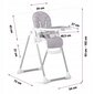 Barošanas krēsls Tulo, pelēks цена и информация | Barošanas krēsli | 220.lv