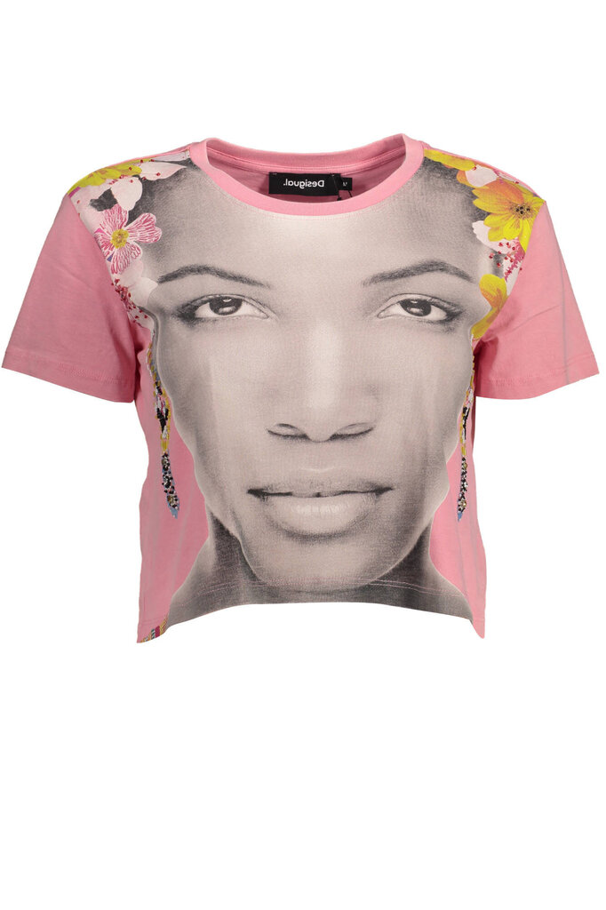 T-krekls sievietēm Desigual 22SWTK22, rozā cena un informācija | T-krekli sievietēm | 220.lv