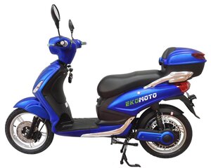 Elektriskais motorollers EKOMOTO 1000W 20 Ah Li-ion, zils cena un informācija | Elektro motorolleri | 220.lv