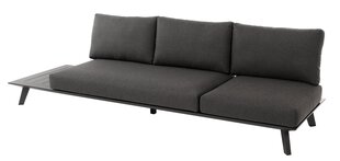 Садовый диван Bart, серый/черный цена и информация | Садовые стулья, кресла, пуфы | 220.lv