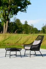 Āra krēsls ar ķebli Lorado, melns cena un informācija | Dārza krēsli | 220.lv