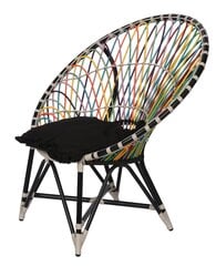 Āra krēsls Ivy, melns/dažādas krāsas cena un informācija | Dārza krēsli | 220.lv
