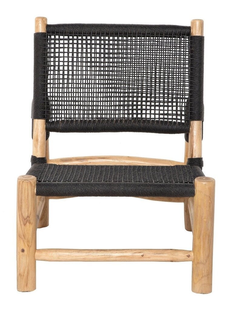 Krēsls Ubud, melns/brūns cena un informācija | Atpūtas krēsli | 220.lv