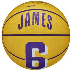 Basketbola bumba Wilson NBA Player Icon mini LeBron James WZ4007201XB, 3 izmērs cena un informācija | Basketbola bumbas | 220.lv