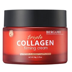 Nostiprinošs sejas krēms Bergamo Triple Collagen Firming, 50 g. cena un informācija | Sejas krēmi | 220.lv