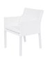 Krēsls Lisabona, balts цена и информация | Virtuves un ēdamistabas krēsli | 220.lv