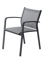 Krēsls FARO 57X63X83 cm TEX pelēks, alumīnija, pelēks matēts cena un informācija | Dārza krēsli | 220.lv