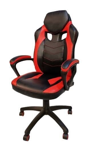 Spēļu krēsls TOTS Gamer Chair, melns/sarkans cena un informācija | Biroja krēsli | 220.lv