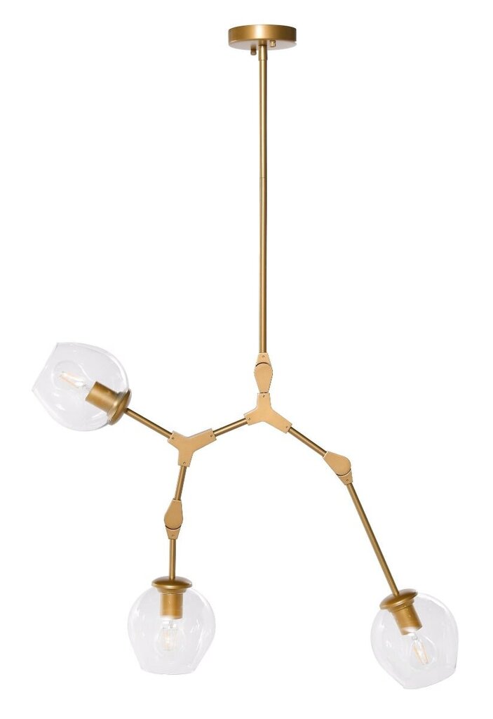 Piekaramā lampa LAMP TWIG S 100X42 cm, stikls, alumīnija, tērauds, zeltaina цена и информация | Piekaramās lampas | 220.lv