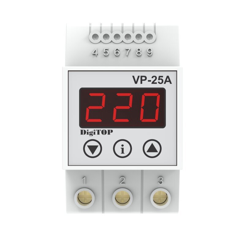 Sprieguma relejs DigiTOP VP-25A cena un informācija | Elektrības slēdži, rozetes | 220.lv