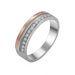 Кольцо из позолоченного серебра с цирконами цена и информация | Кольца | 220.lv