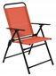 Oranžs saliekams dārza/balkona krēsls cena un informācija | Dārza krēsli | 220.lv