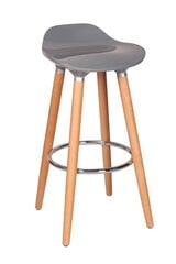 Барный стул, серый/коричневый цена и информация | Стулья для кухни и столовой | 220.lv