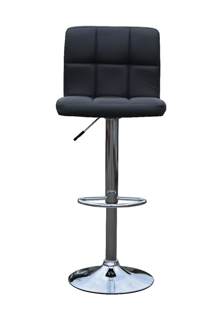Kappa grafīta bāra krēsls, izmēri: 42X36.5/43X93.5/114 cm, hromēta pamatne cena un informācija | Virtuves un ēdamistabas krēsli | 220.lv