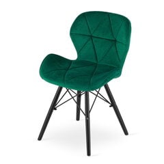 2-u ēdamistabas krēslu komplekts Lago, zaļš cena un informācija | Virtuves un ēdamistabas krēsli | 220.lv