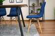 3-ju krēslu komplekts Dumo, zils cena un informācija | Virtuves un ēdamistabas krēsli | 220.lv