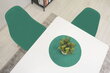 3-ju krēslu komplekts Osaka, zaļš/brūns cena un informācija | Virtuves un ēdamistabas krēsli | 220.lv