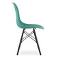 3-ju krēslu komplekts Osaka, zaļš/melns cena un informācija | Virtuves un ēdamistabas krēsli | 220.lv