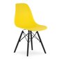 2-u krēslu komplekts Osaka, dzeltens/melns cena un informācija | Virtuves un ēdamistabas krēsli | 220.lv