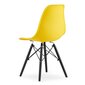 2-u krēslu komplekts Osaka, dzeltens/melns цена и информация | Virtuves un ēdamistabas krēsli | 220.lv