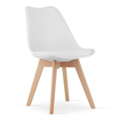 3-ju krēslu komplekts Mark, balts cena un informācija | Virtuves un ēdamistabas krēsli | 220.lv