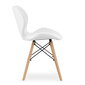 3-ju krēslu komplekts Lago, balts cena un informācija | Virtuves un ēdamistabas krēsli | 220.lv
