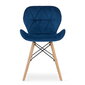 2-u krēslu komplekts Lago, zils cena un informācija | Virtuves un ēdamistabas krēsli | 220.lv