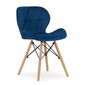 3-ju krēslu komplekts Lago, zils цена и информация | Virtuves un ēdamistabas krēsli | 220.lv