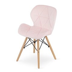 3-ju krēslu komplekts Lago, rozā цена и информация | Стулья для кухни и столовой | 220.lv