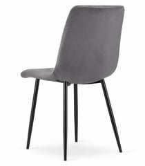 3-ju krēslu komplekts Turin, pelēks cena un informācija | Virtuves un ēdamistabas krēsli | 220.lv